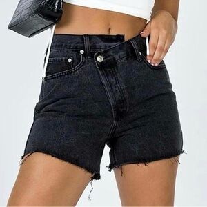 Princess Polly Black Jean Shorts 2